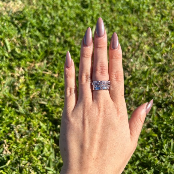 Bomb Party Luxe Bands “Boss Up, Girlfriend” Rose Quartz size 5. - Picture 4 of 6